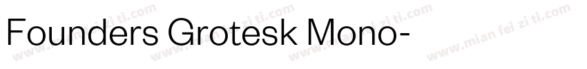 Founders Grotesk Mono字体转换